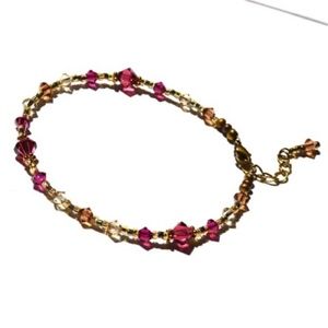 Gypsy Swarovski Crystal Layering bracelet Juicy